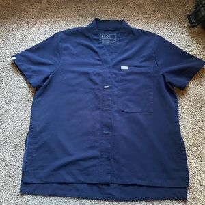 Figs Navy Blue women’s scrub top